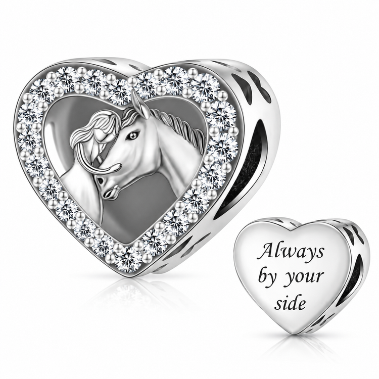 Pandora fitting Horse & Girl Charm 925 Sterling Silver