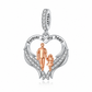 Pandora fitting Dad (or Grandad) Angel Wings Charm 925 Sterling Silver
