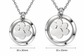 Engravable Silver Dog / Cat Paw Hair or Ashes Glass Circular Locket Urn Necklace