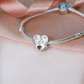 Mother & Son Heart Charm 925 Sterling Silver - Love You To The Moon Mum