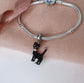 Black Cat Charm Genuine 925 Sterling Silver