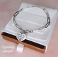 Gold or Silver Engraved Paperclip Cremation Ashes Urn Bracelet - Self Fill