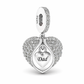 pandora fitting Dad Angel Wings Charm 925 Sterling Silver