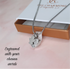 Engraved Silver or Gold Small Heart & Guardian Angel Pendant Ashes Urn Necklace Memorial 