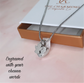 Engraved Silver or Gold Small Heart & Guardian Angel Pendant Ashes Urn Necklace Memorial 