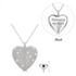 Crystal Heart Ashes Urn Necklace 925 Sterling Silver self fill memorial