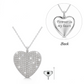 Crystal Heart Ashes Urn Necklace 925 Sterling Silver self fill memorial