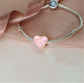 Engraved Ashes & Resin Rose Gold Heart Charm