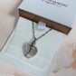 Engraved Ashes Angel Wings Necklace Urn Silver