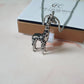 Silver Giraffe Cremation Ashes Necklace Urn