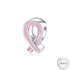 Pink Cancer Ribbon Charm 925 Sterling Silver (fits pandora )