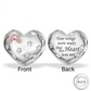 Angel Wings Heart Charm Genuine 925 Sterling Silver  - Your wings were ready but my heart was not - fits Pandora