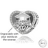 Engraved Graduation 2024 Charm 925 Sterling Silver- Personalised ( fits pandora )