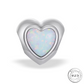 Opal Heart Charm 925 Sterling Silver - fits pandora
