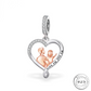 My Dad My Hero Heart Charm 925 Sterling Silver ( fits pandora ) FATHER&