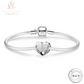 Breloque coeur grande soeur et petite soeur en argent sterling 925 - Je t&