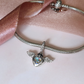 Angel Wings Self-Fill Cremation Ashes Urn Charm 925 Sterling Silver & Moonstone