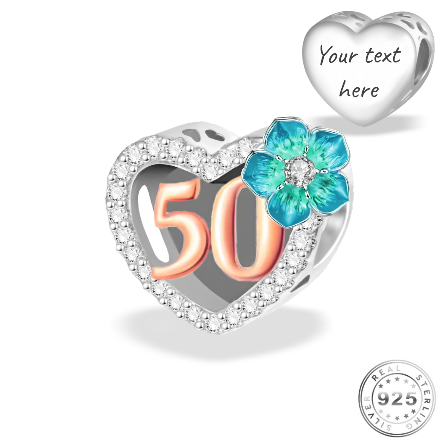 Pandora charm 50th birthday deals