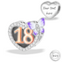 Engraved 18th Birthday Charm 925 Sterling Silver fits Pandora