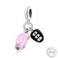 Car and Key Charm 925 Sterling Silver ( fits pandora )