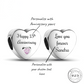 Engraved Happy Anniversary Charm 925 Sterling Silver  fits pandora