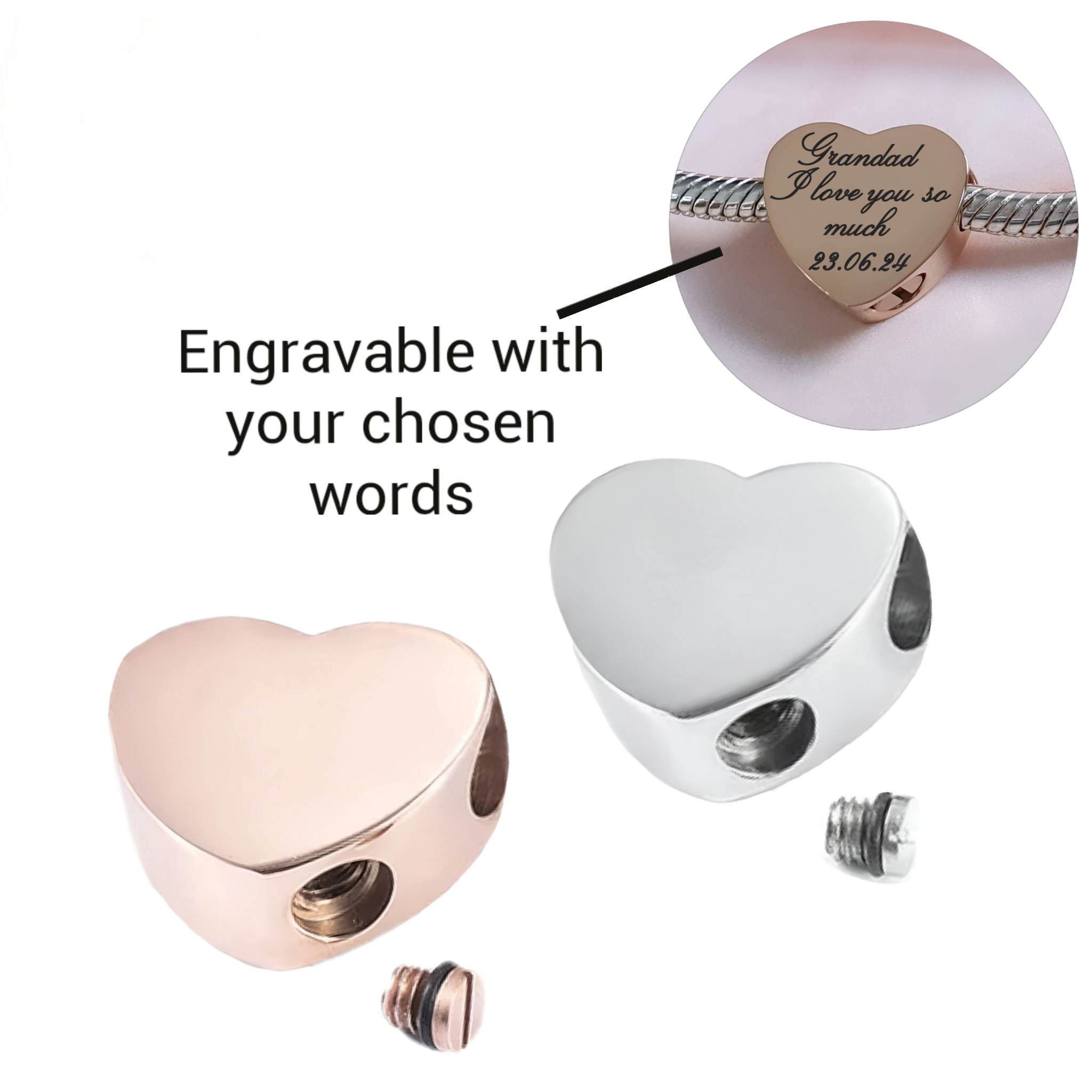 Memorial Jewellery /925 Sterling Silver Charms | Charming Keepsake Co ...