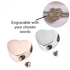 Engraved Self-Fill Ashes Heart Charm - Silver or Rose Gold ( fits pandora )