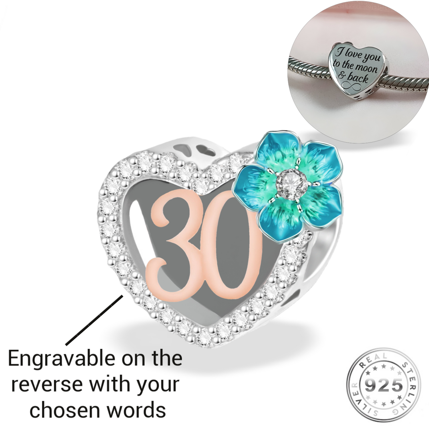 Pandora 30th wedding anniversary charm discount