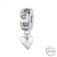 Pink Crystal Clip Stopper Charm 925 Sterling Silver ( fits pandora bracelets )