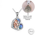 Engravable Horse & Girl Cremation Ashes Urn Necklace 925 Sterling Silver self fill