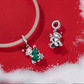 Christmas Tree & Bear Charm 925 Sterling Silver