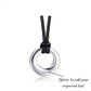 Engraved Circle Cremation Ashes Urn Necklace Silver memorial