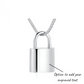 Engraved Padlock Cremation Ashes Urn Necklace Silver memorial
