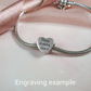 Engraved 40th Birthday Charm 925 Sterling Silver- Personalised With Your Text