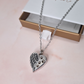 Engraved Pet Dog / Cat Ashes Angel Wing Paw Urn Necklace Silver