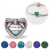 Ashes & Resin Charm 925 Sterling Silver and Rose Gold - fits pandora 