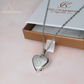 Engraved Pet Dog / Cat Cremation Ashes Paw Urn Necklace Silver