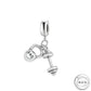Dumbbell Charm 925 Sterling Silver