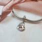 Girl & her Horse Charm 925 Sterling Silver and Rose Gold