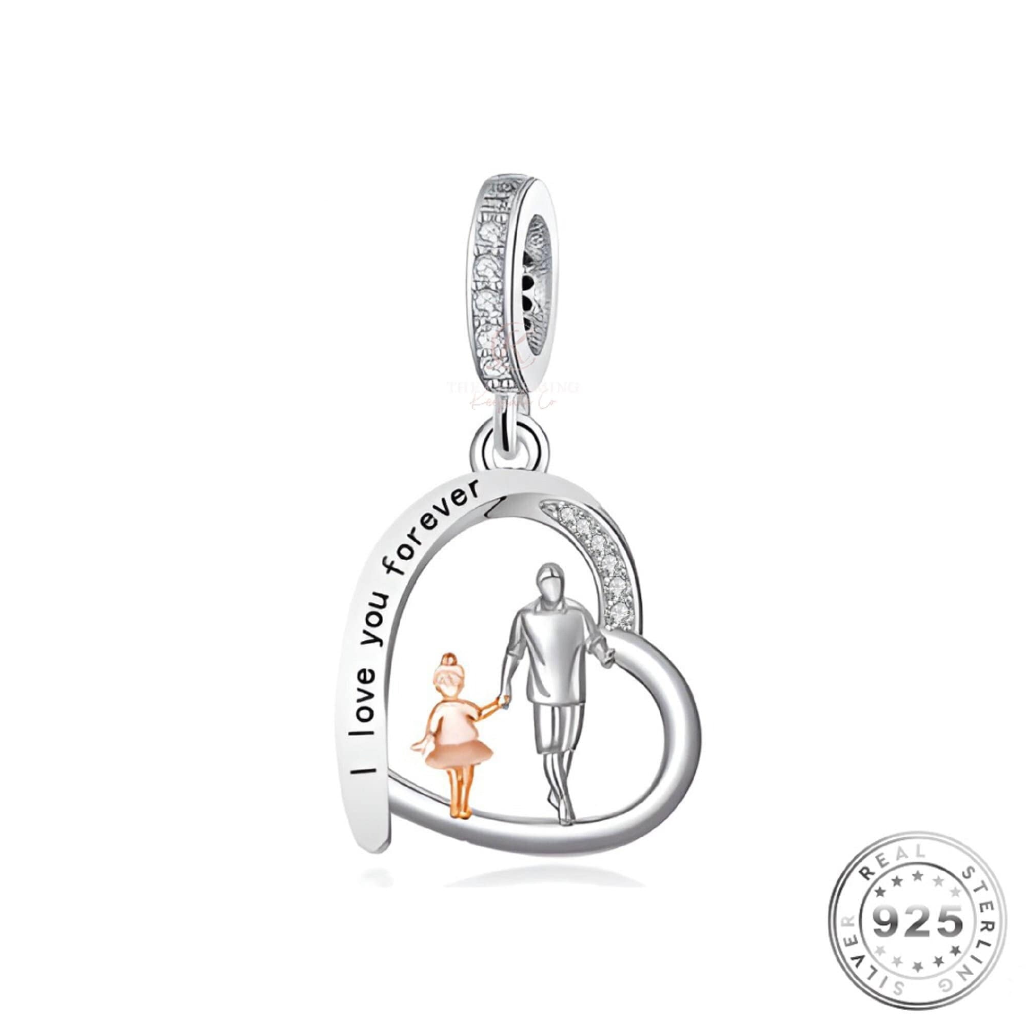 To My Daughter Beautiful Inside and Out Dad Forever Necklace w Message -  Express Your Love Gifts
