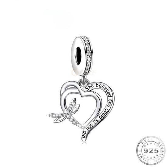 Graduation Charm 925 Sterling Silver fits pandora 