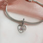 Mother & Daughter Heart Dangle Charm 925 Sterling Silver - Forever Love