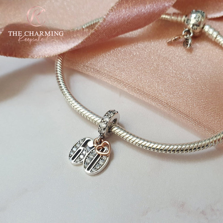 Sterling Silver 60th Birthday Charm