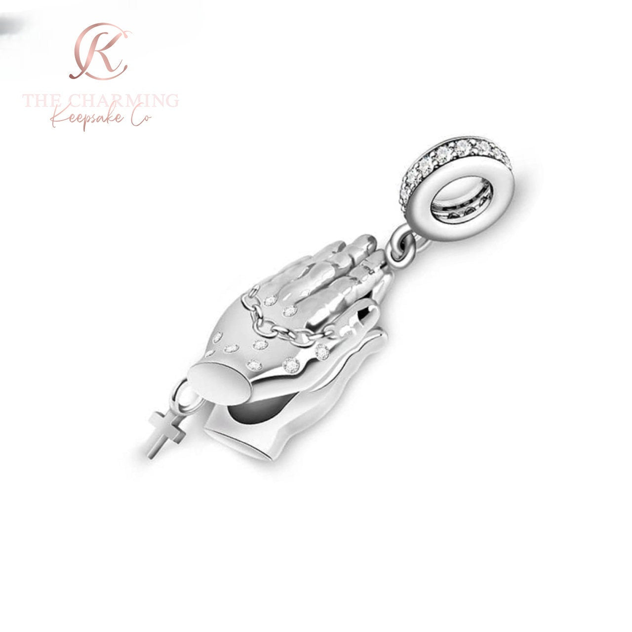 Praying hotsell hands charm marked 925 silver