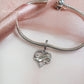 Father & Daughter Infinity Heart Dangle Charm 925 Sterling Silver