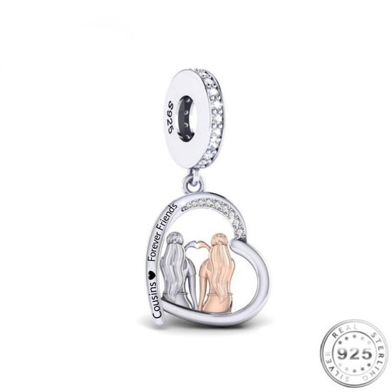 Cousin Charm 925 Sterling Silver fits pandora