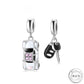 Car and Car Keys Charms 925 Sterling Silver