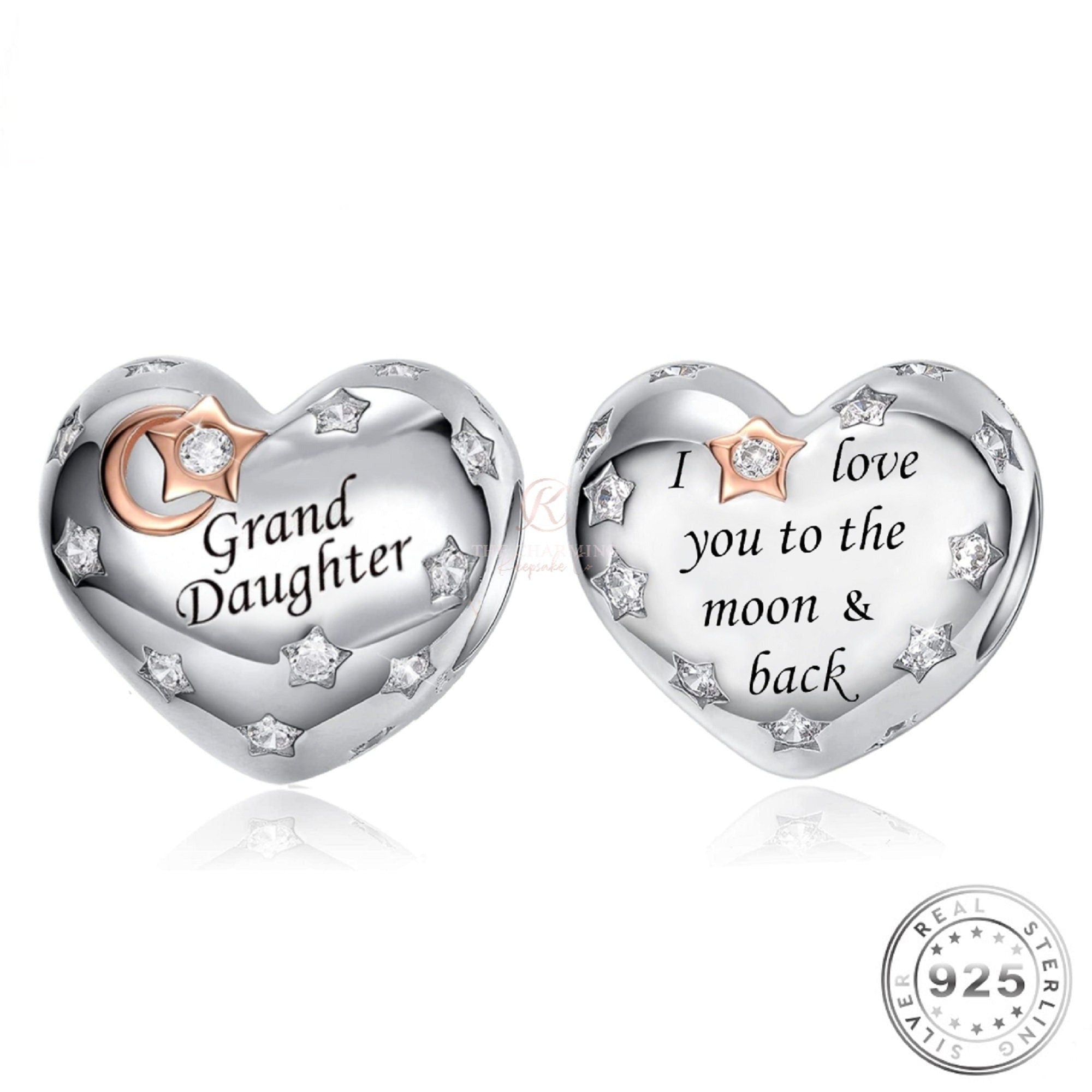 Grand Daughter Charm - Sterling Silver S925. Buy Now. – The Bee Charm