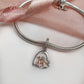 Horse Riding Charm 925 Sterling Silver and Rose Gold