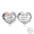 Wife Charm fits pandora Love You to the Moon 925 Sterling Silver